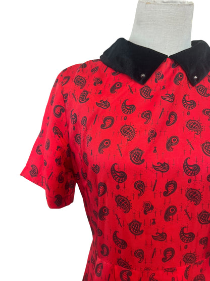 SGC RED AMOEBA DRESS | 8