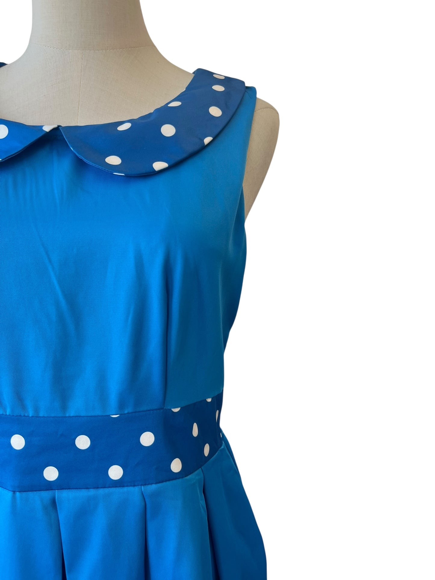 LINDY BOP BLUE POLKADOT DRESS | 12
