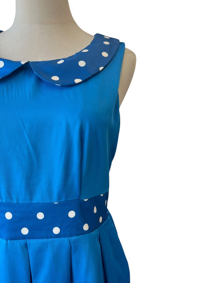 LINDY BOP BLUE POLKADOT DRESS | 12