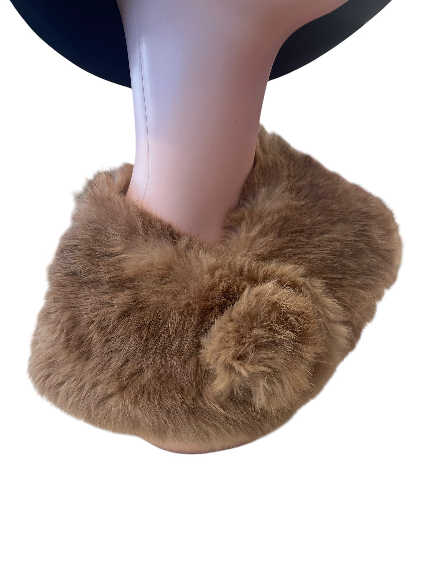 RABBIT FUR NECK CUFF