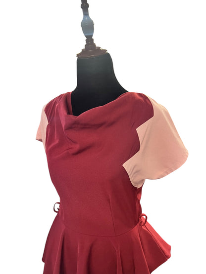 MISS NOUVELLE PEPLUM DRESS | S