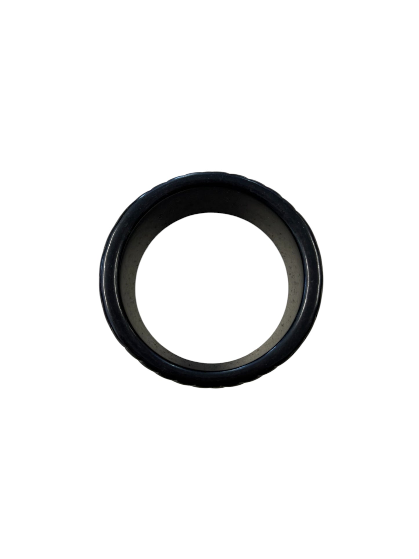 BLACK TACTILE BANGLE