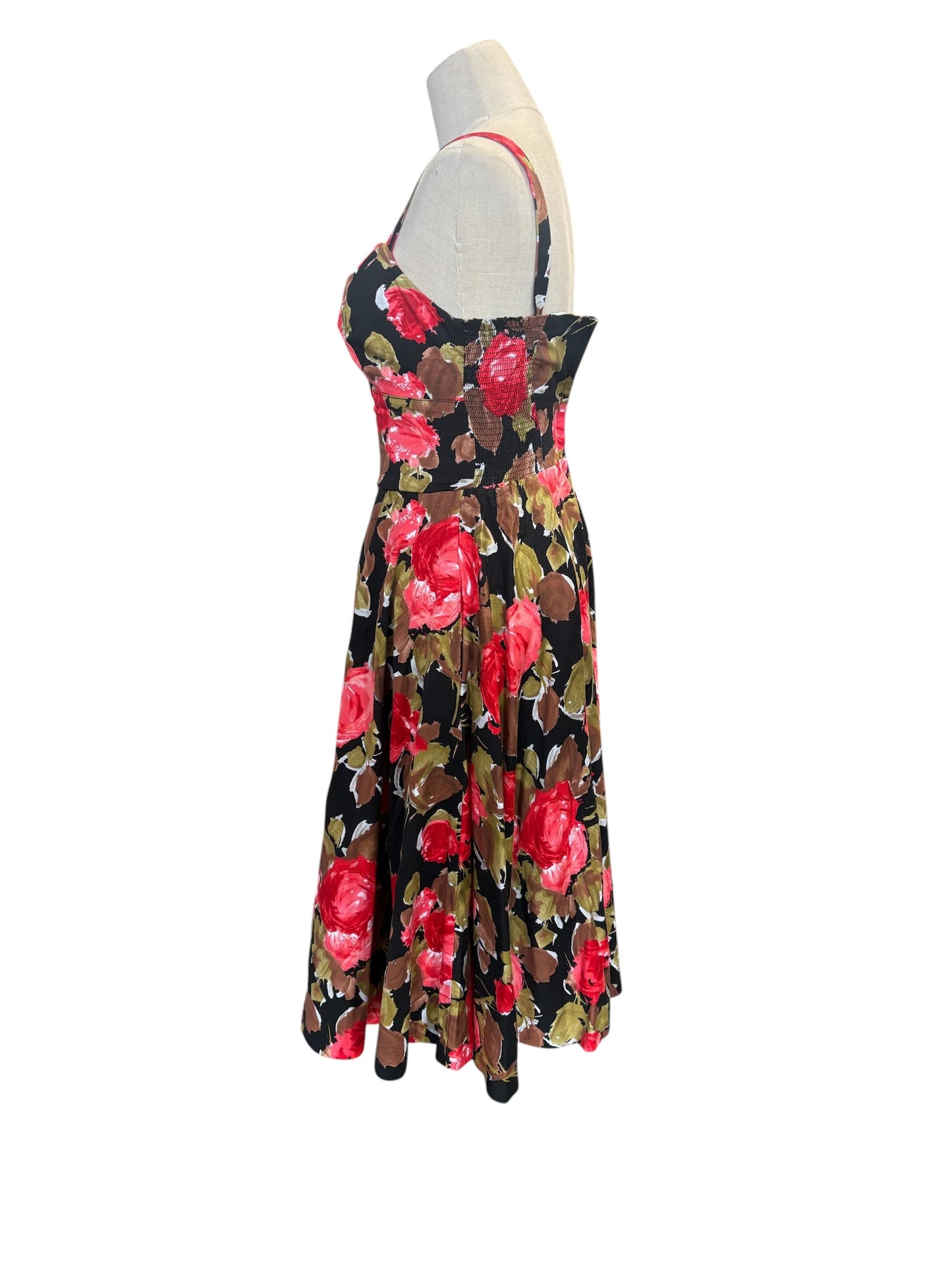 RETROSPECTD ORANGE & BROWN DRESS | 4