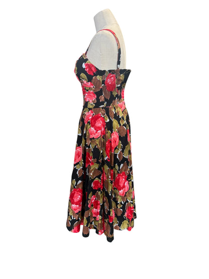 RETROSPECTD ORANGE & BROWN DRESS | 4