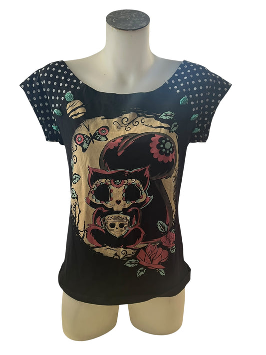 TOO FAST SQUIRREL SKULL TOP | S