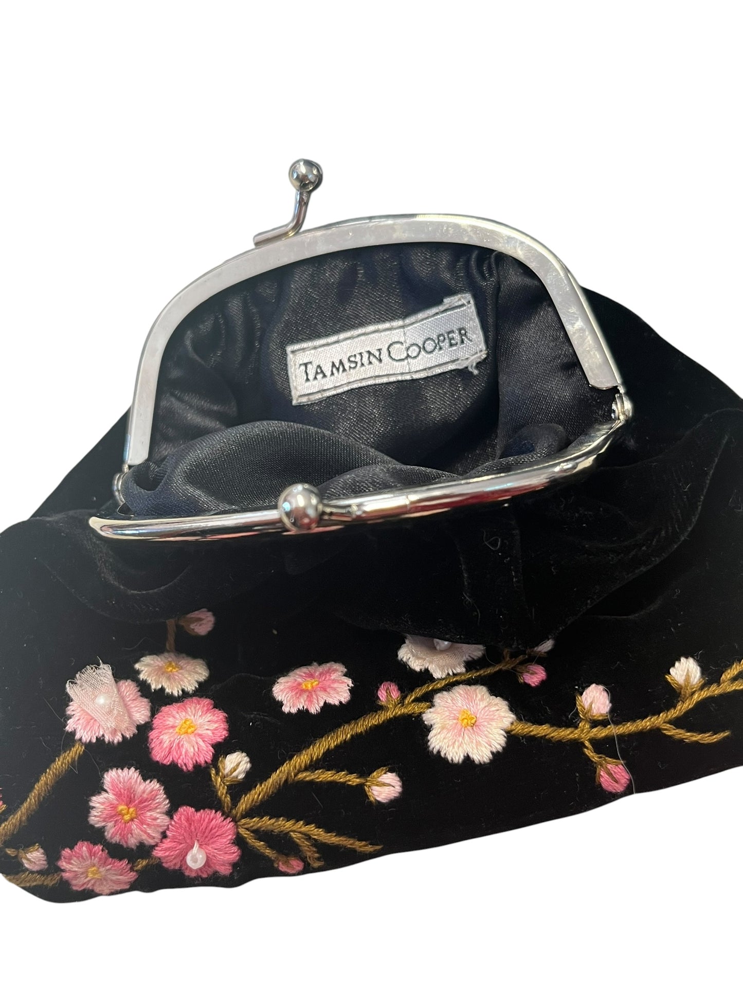 TASMIN COOPER VELVET PURSE