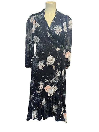 CITY CHIC WRAP DRESS | XS14/16