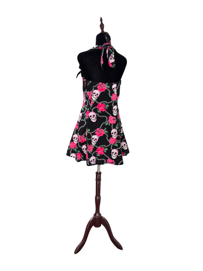 H&R SKULL & PINK ROSE DRESS | 12