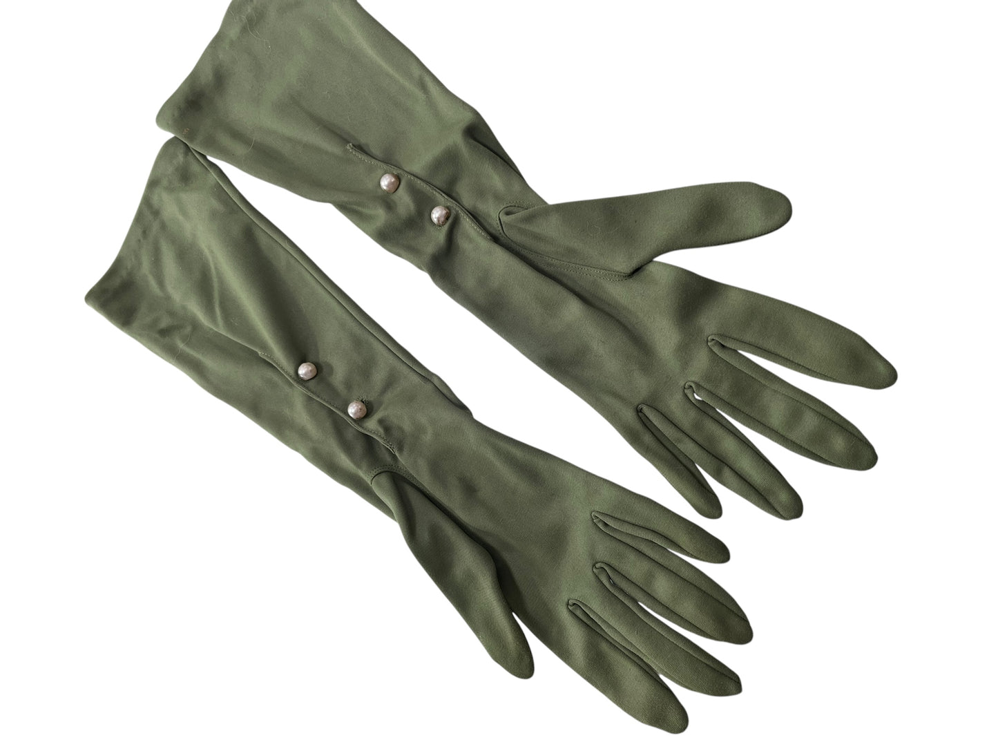 LONG GREEN GLOVES