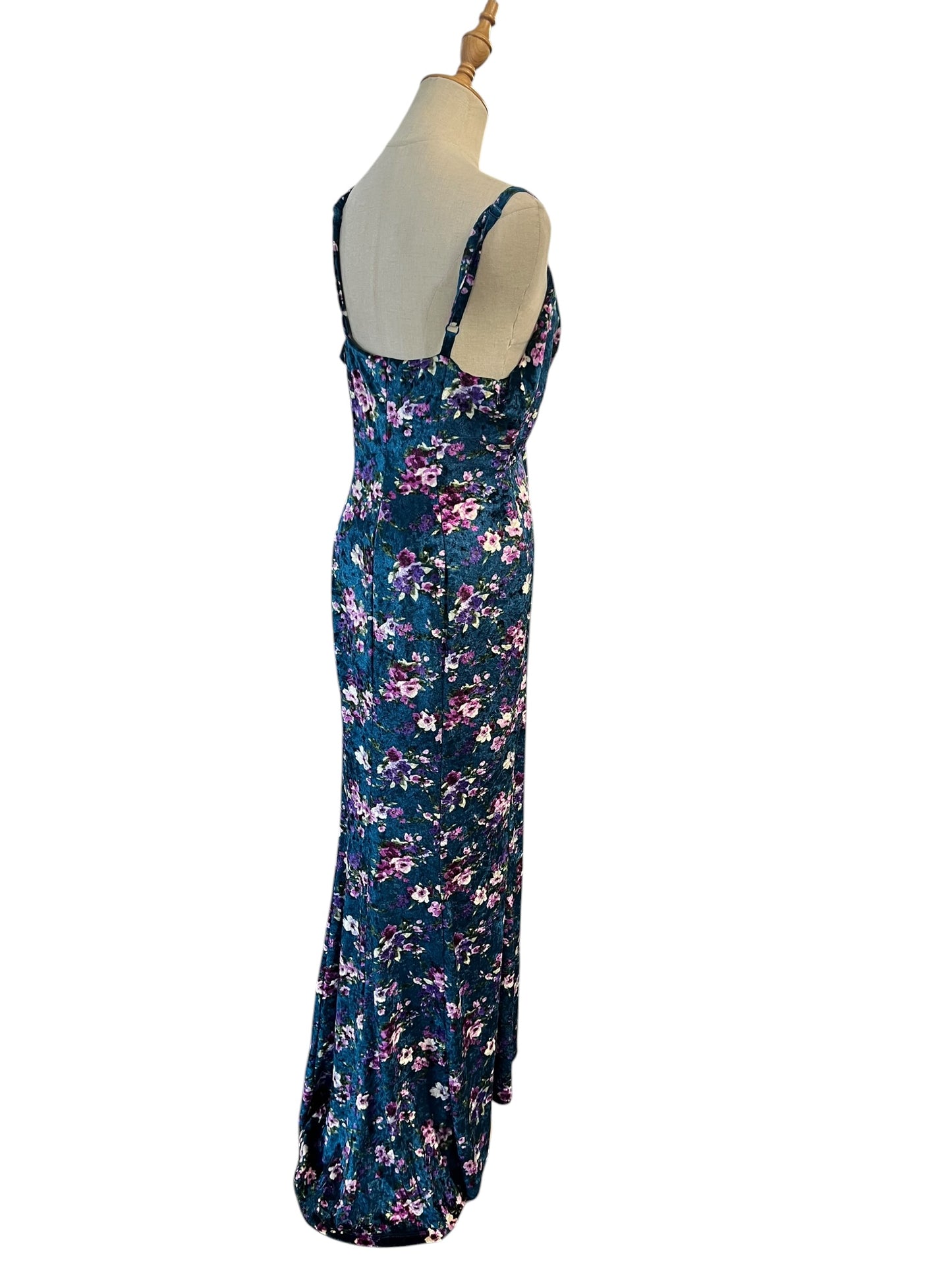 TRACI LORDS MAXI VELVET DRESS | 14
