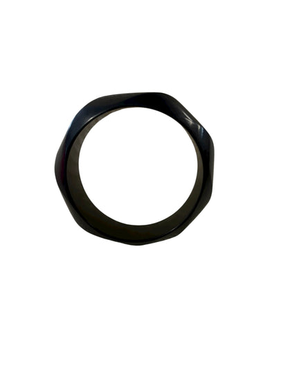 SWIRLING BLACK BANGLE