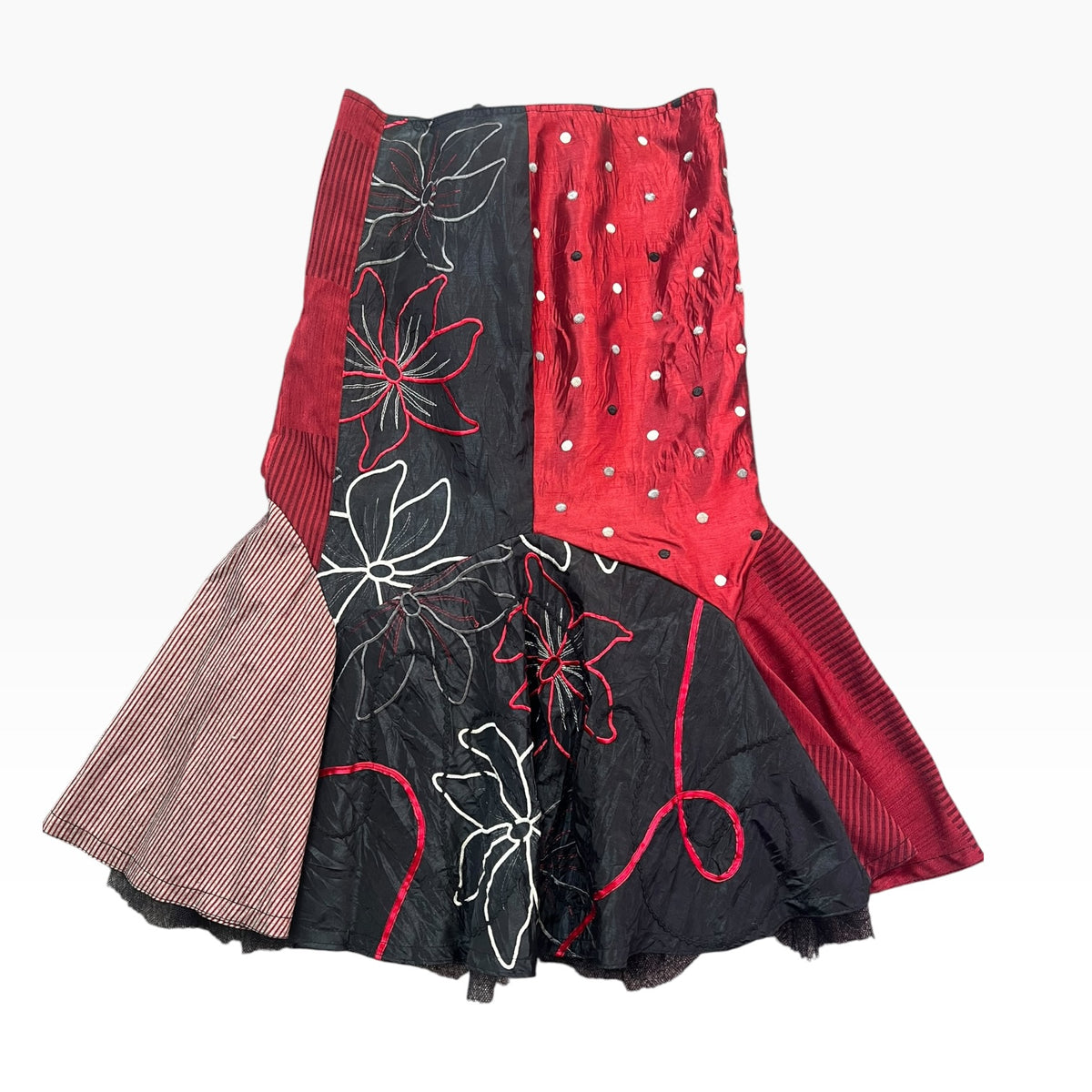BURGUNDY FISHTAIL SKIRT | 14