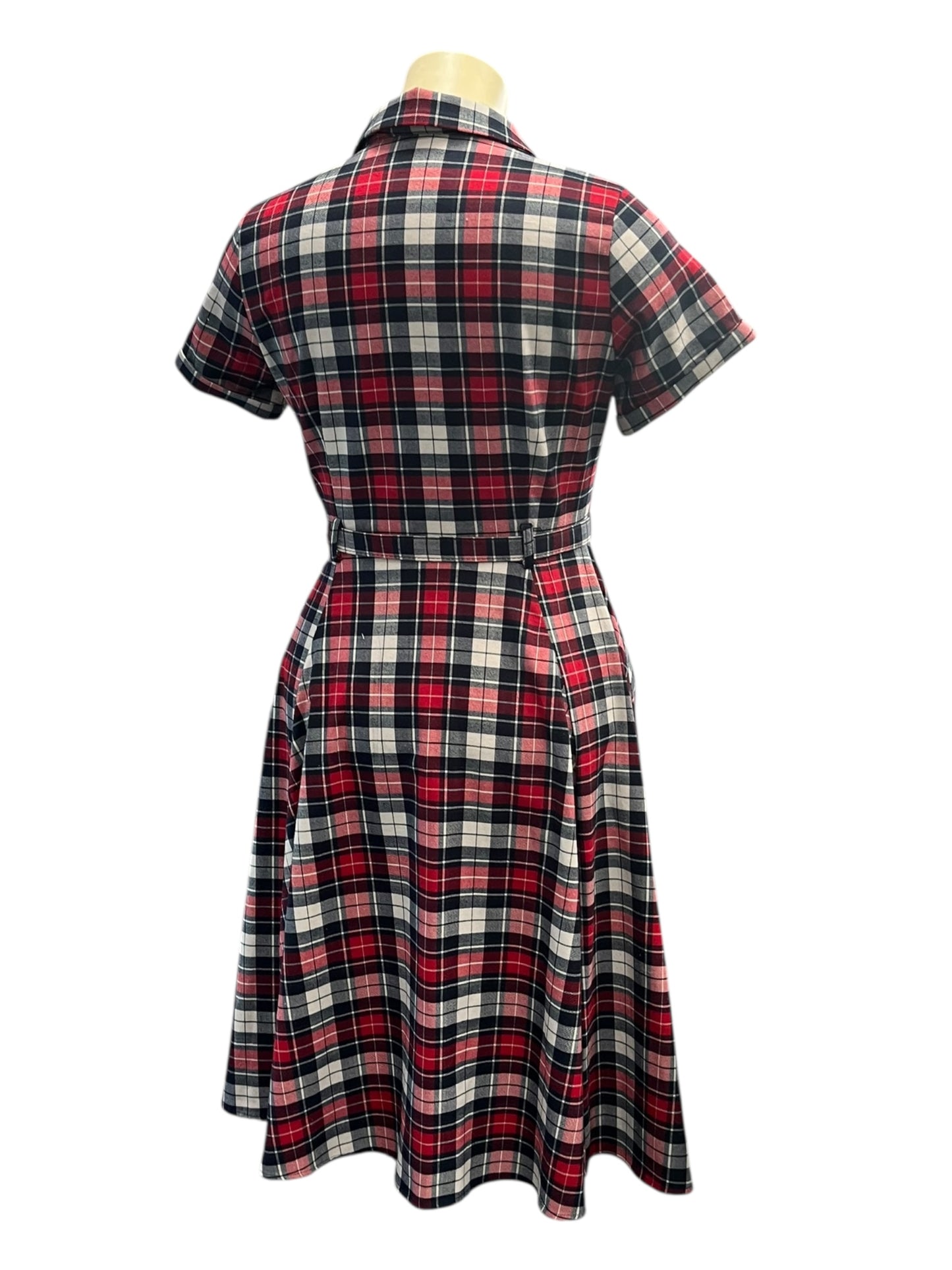 COLLECTIF TARTAN SHIRT DRESS | 14