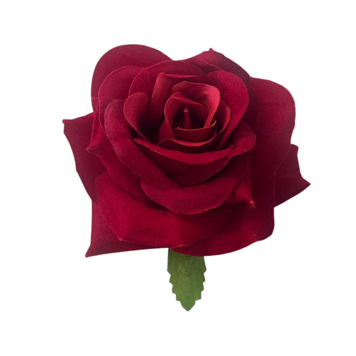 LARGE RED ROSE HAIR FLOWER