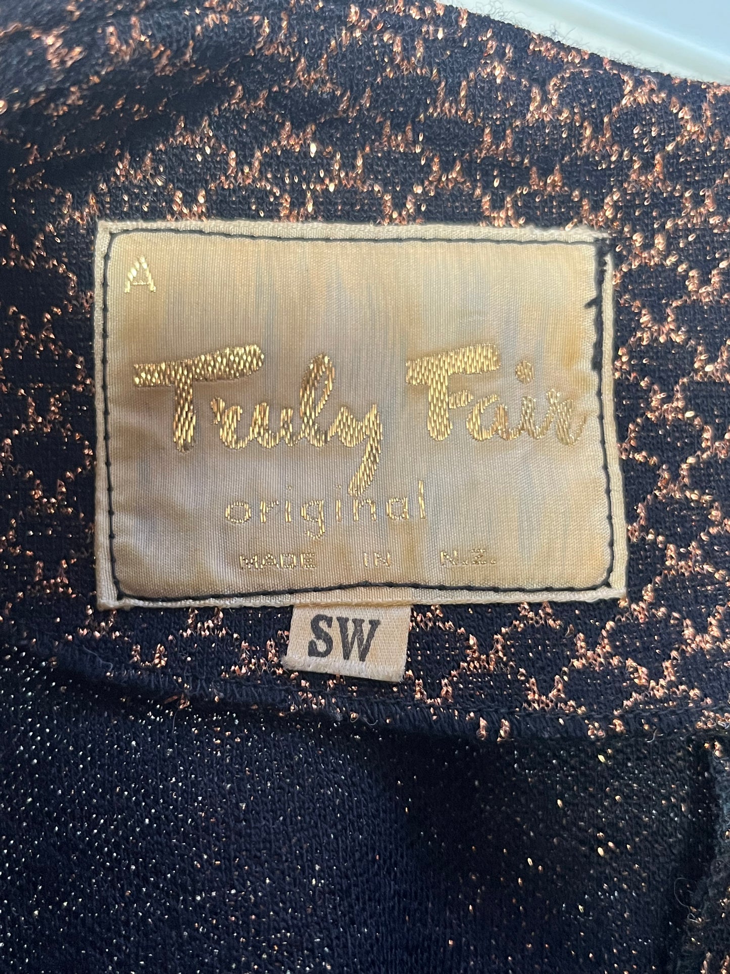 TRULY FAIR BRONZE LUREX 70s SET SZ 10