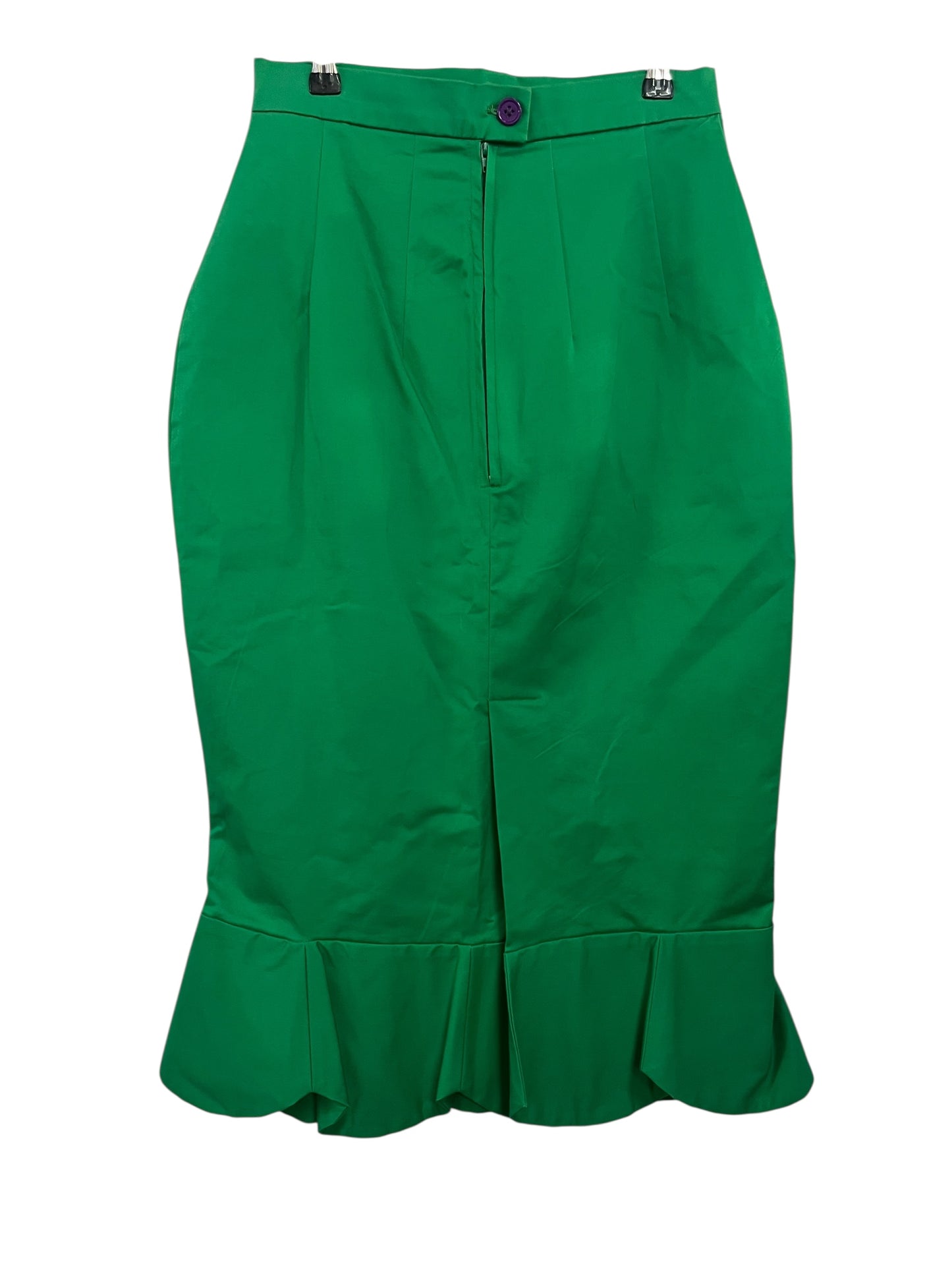 HONEY LAMOUR GREEN WIGGLE SKIRT | 8/10