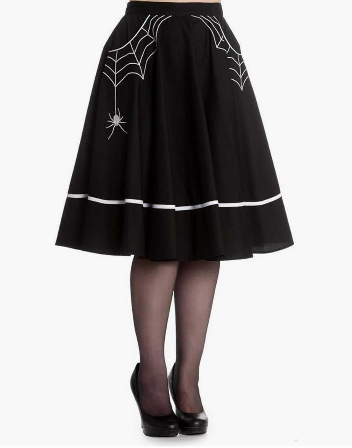 HELLBUNNY SPIDERWEB SKIRT SZ 10