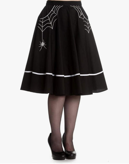 HELLBUNNY SPIDERWEB SKIRT SZ 10