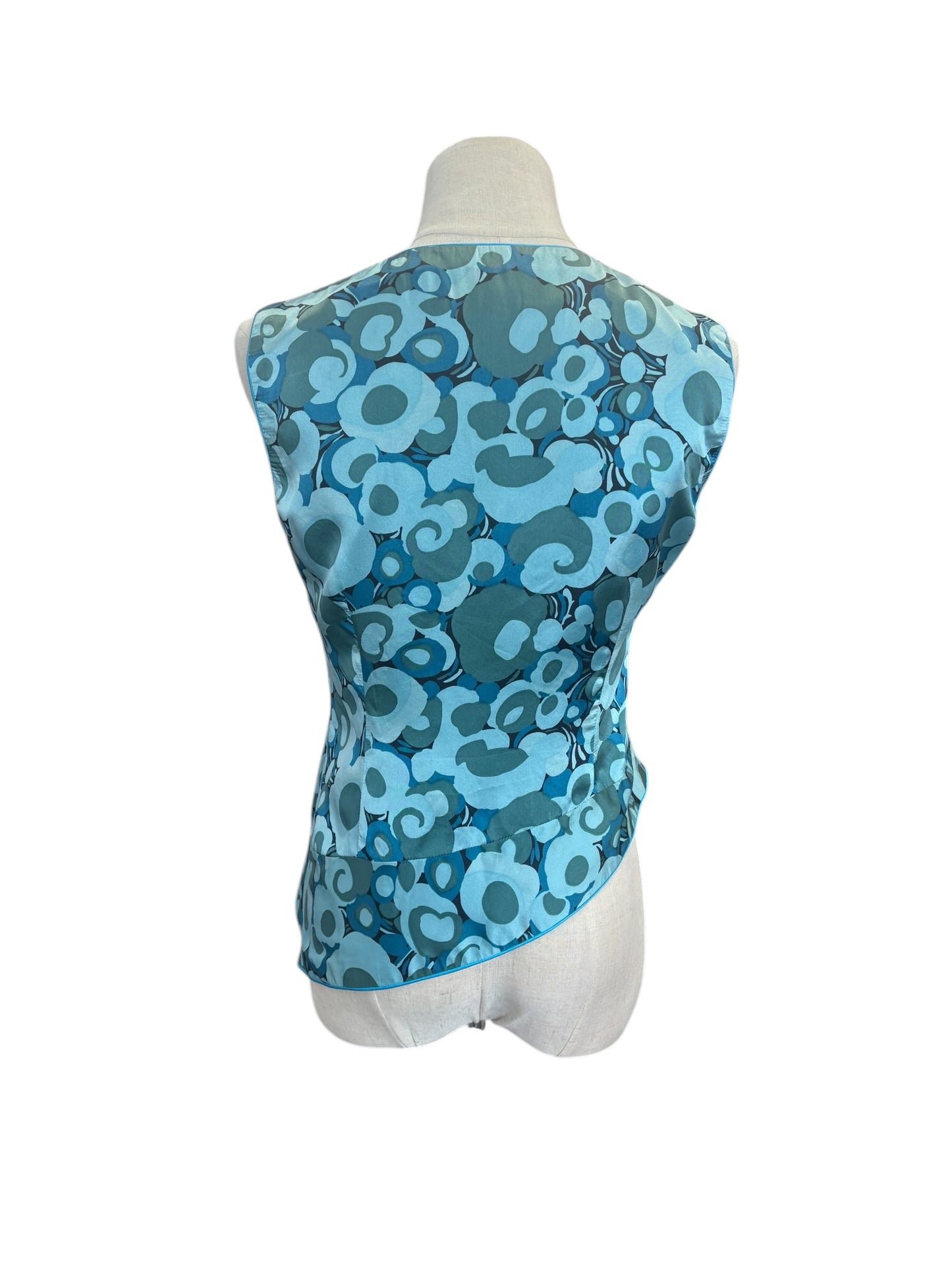 BLUE PAISLEY STYLE VEST | 10