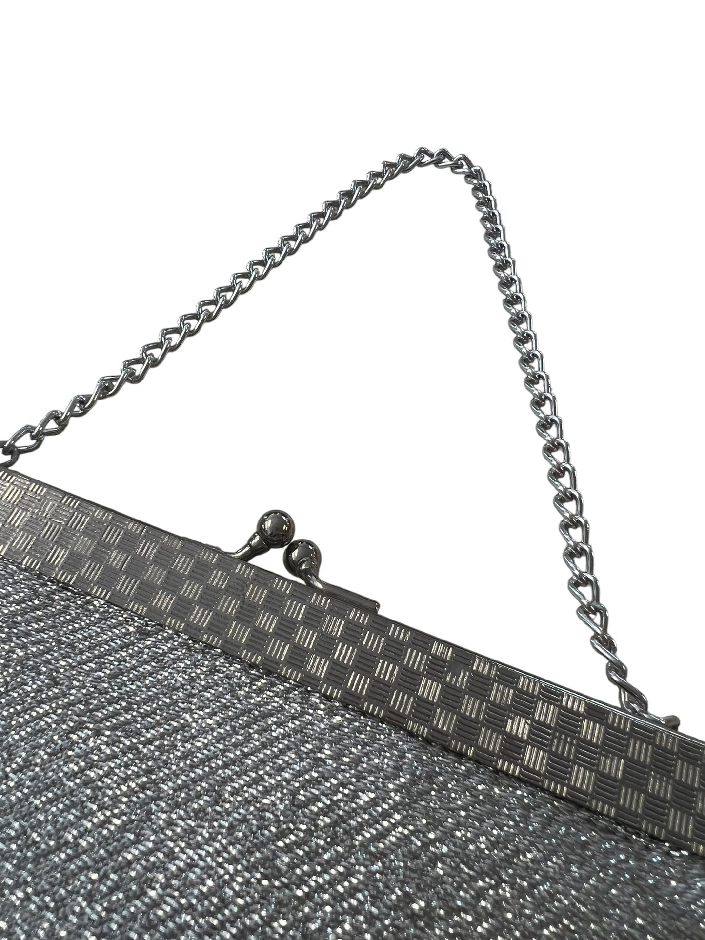 SILVER METALLIC HANDBAG