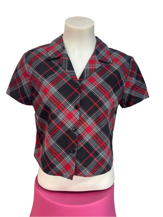 BLACK FRIDAY TARTAN SHIRT SZ 10