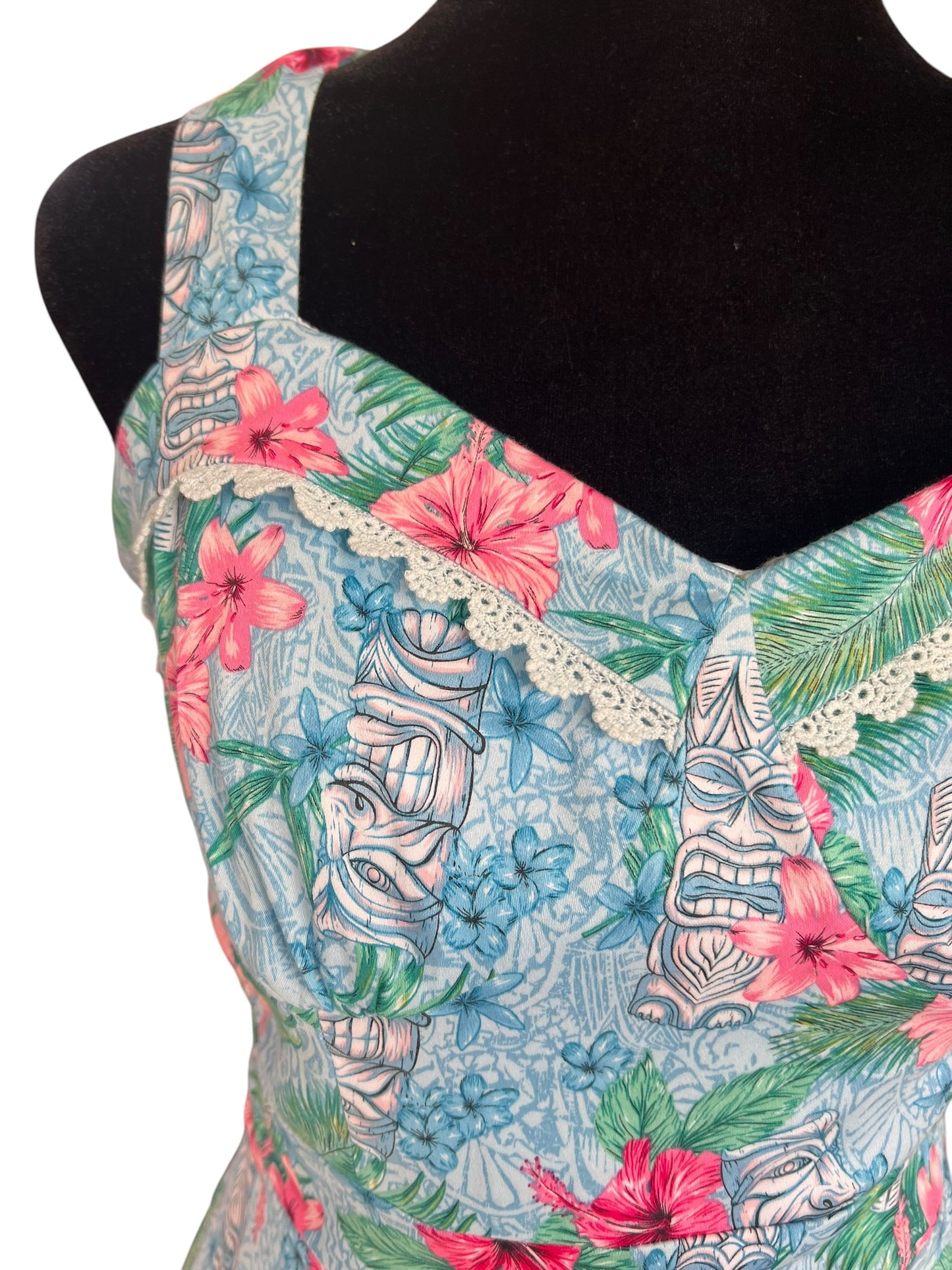 HOT TOPIC HAWAIIAN TIKI DRESS | S
