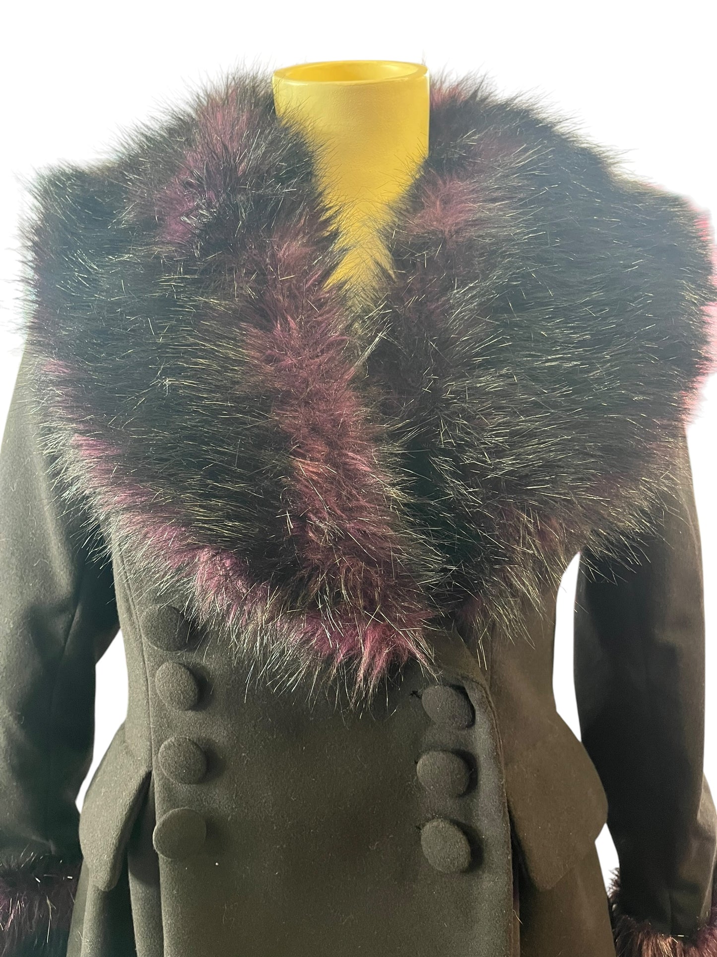 HELL BUNNY DARK PURPLE COAT | XL