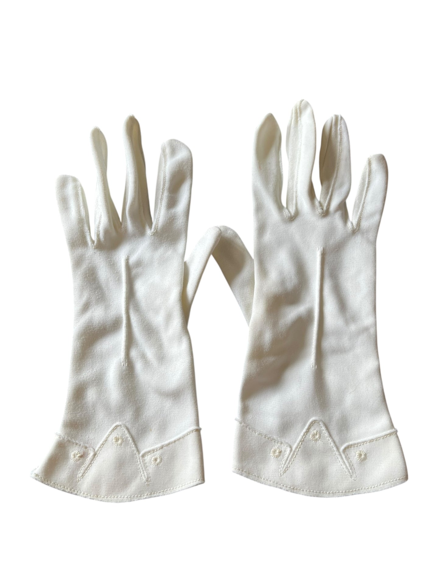 WHITE DECO GLOVES | 6.5