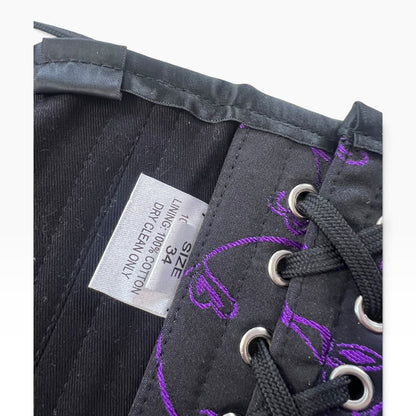 PURPLE & BLACK CORSET | 34