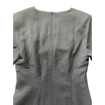 JANE DANIELS  BLACK WOOL DRESS | 8