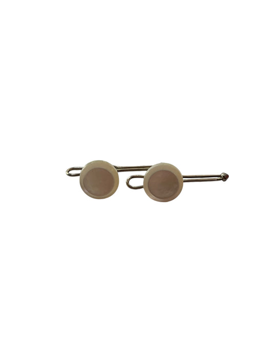 EDWARDIAN MOTHER OF PEARL BUTTON CUFFLINKS