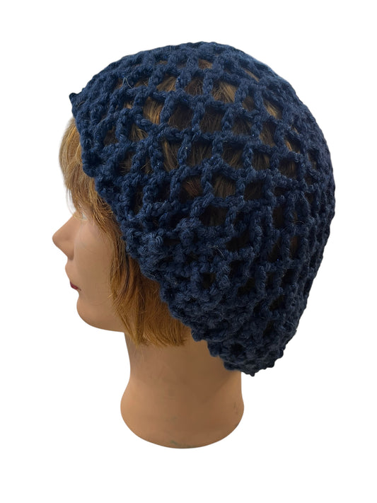 KNITTED NAVY SPARKLE SNOOD