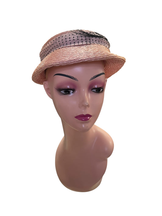 PINK FEATHER HAT