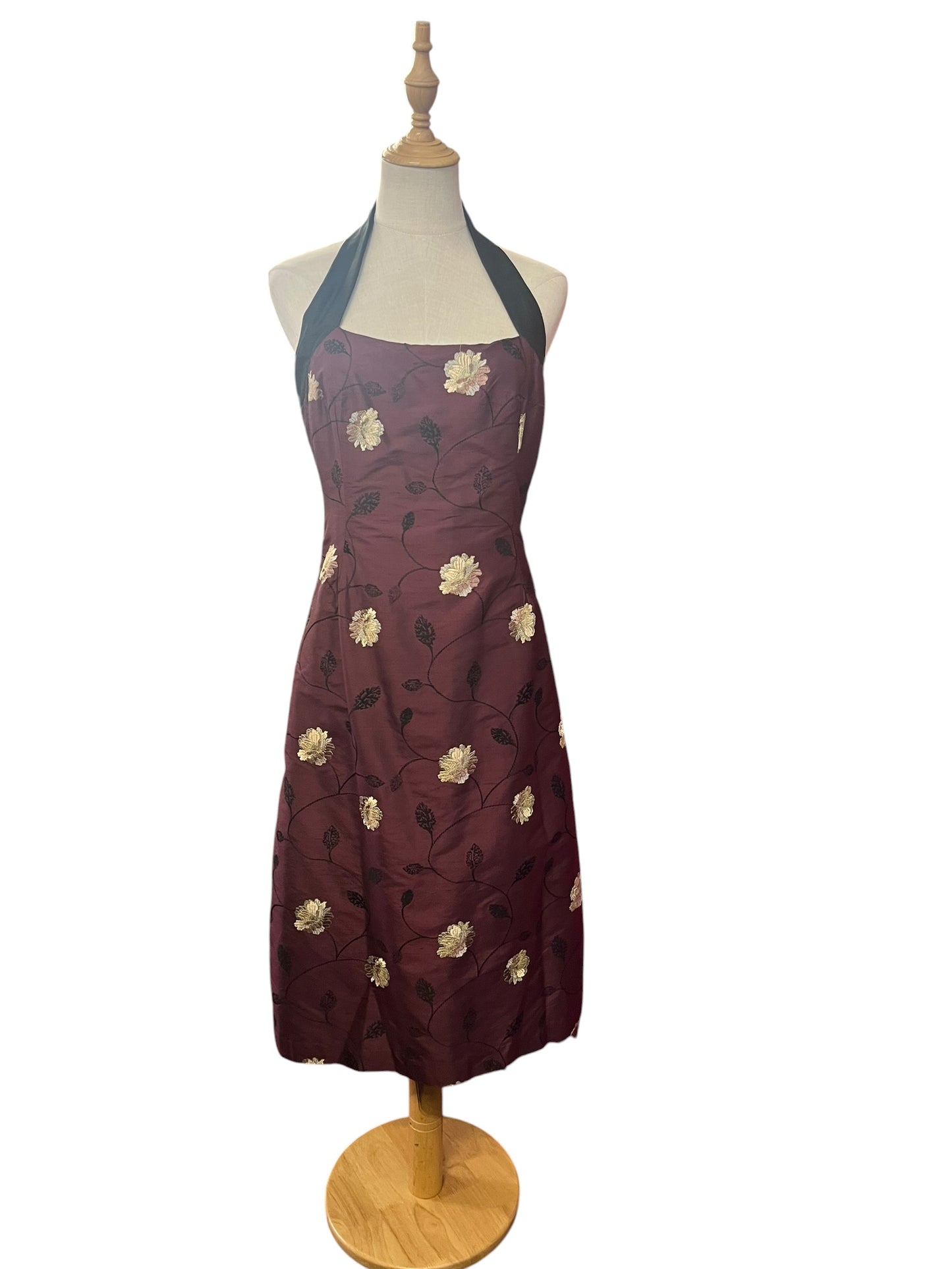 SATIN EMBROIDERED DRESS | 12