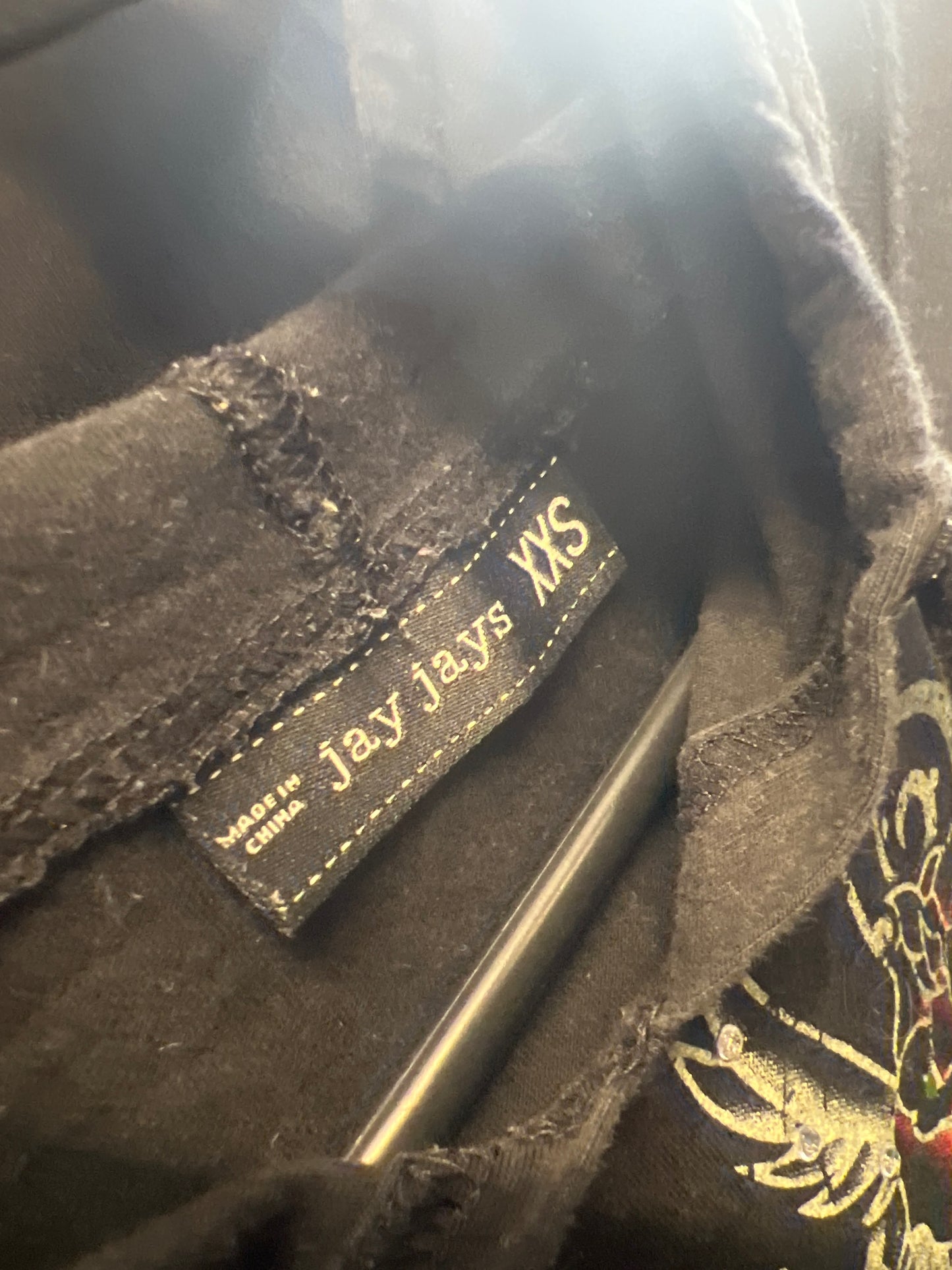 JAYJAY HOODED BLACK TOP | XXS