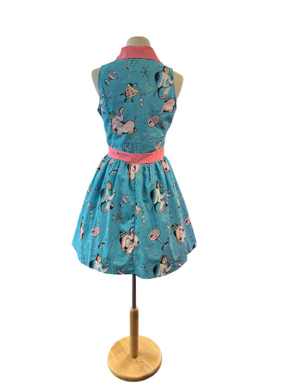 SOURPUSS BLUE CIRCUS DRESS | M