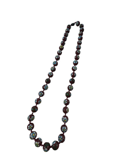 1950s CLOISONNE ENAMEL NECKLACE