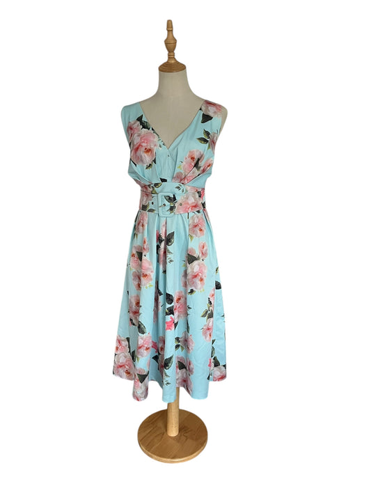 PAGANI SEAFOAM & ROSE DRESS | 14