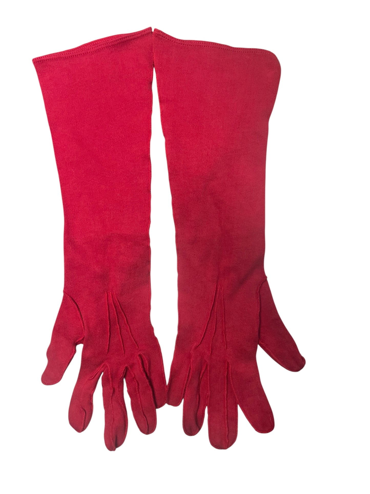 MID LENGTH RED COTTON GLOVES