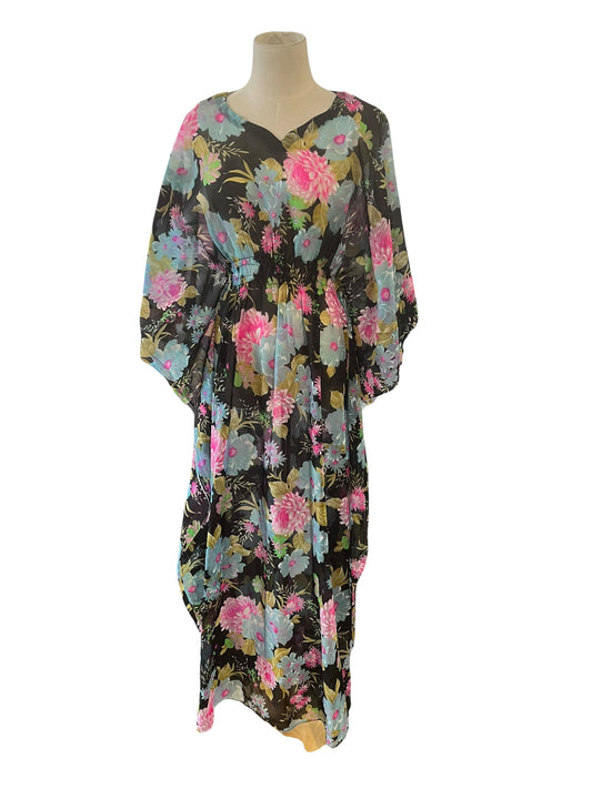 FLORAL SILK KRAFTAN 14/16