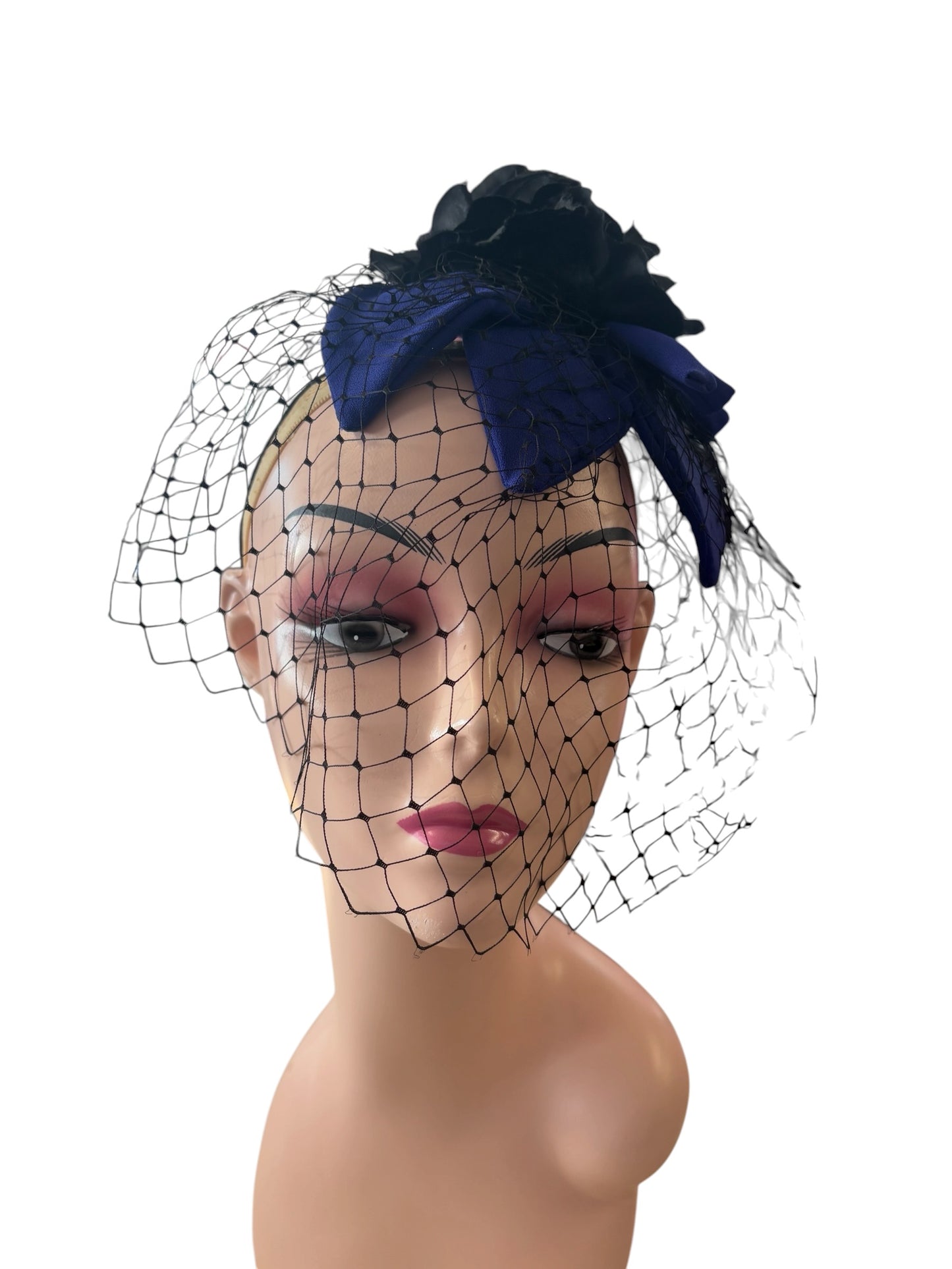 ROYAL BLUE FASCINATOR