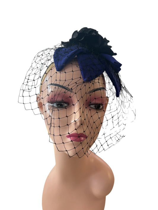 ROYAL BLUE FASCINATOR
