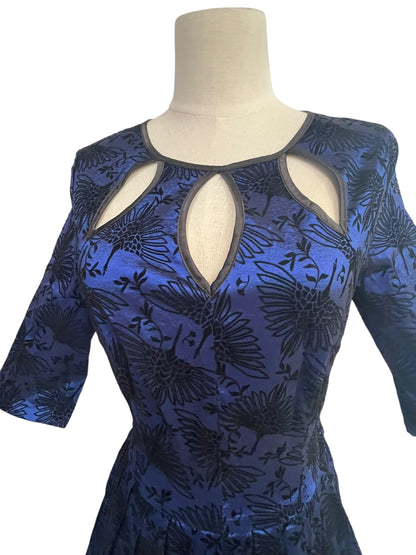 VOODOO VIXEN SATIN EMBOSSED DRESS | 8