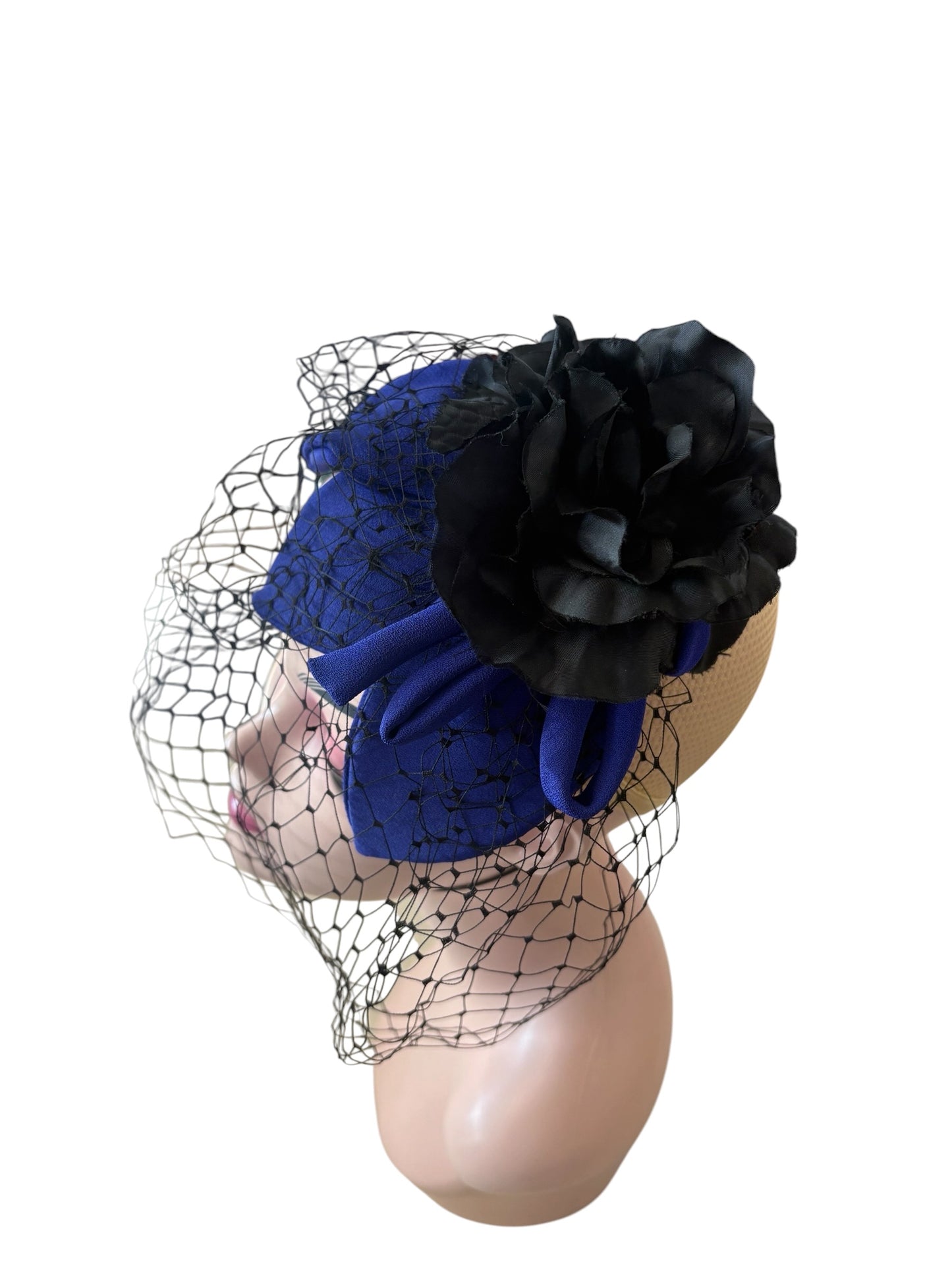 ROYAL BLUE FASCINATOR
