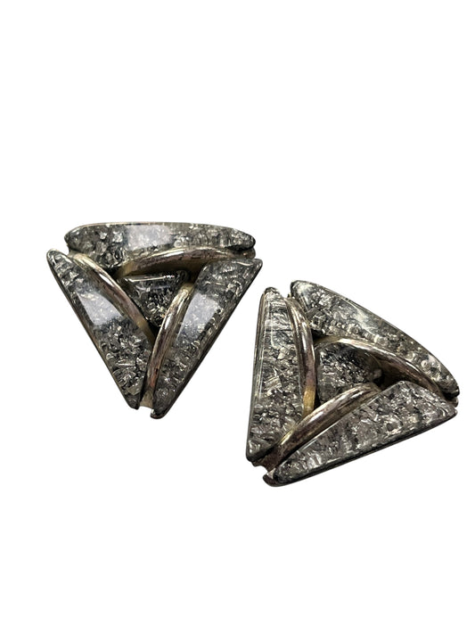 SILVER LEAF SHOE CLIPS
