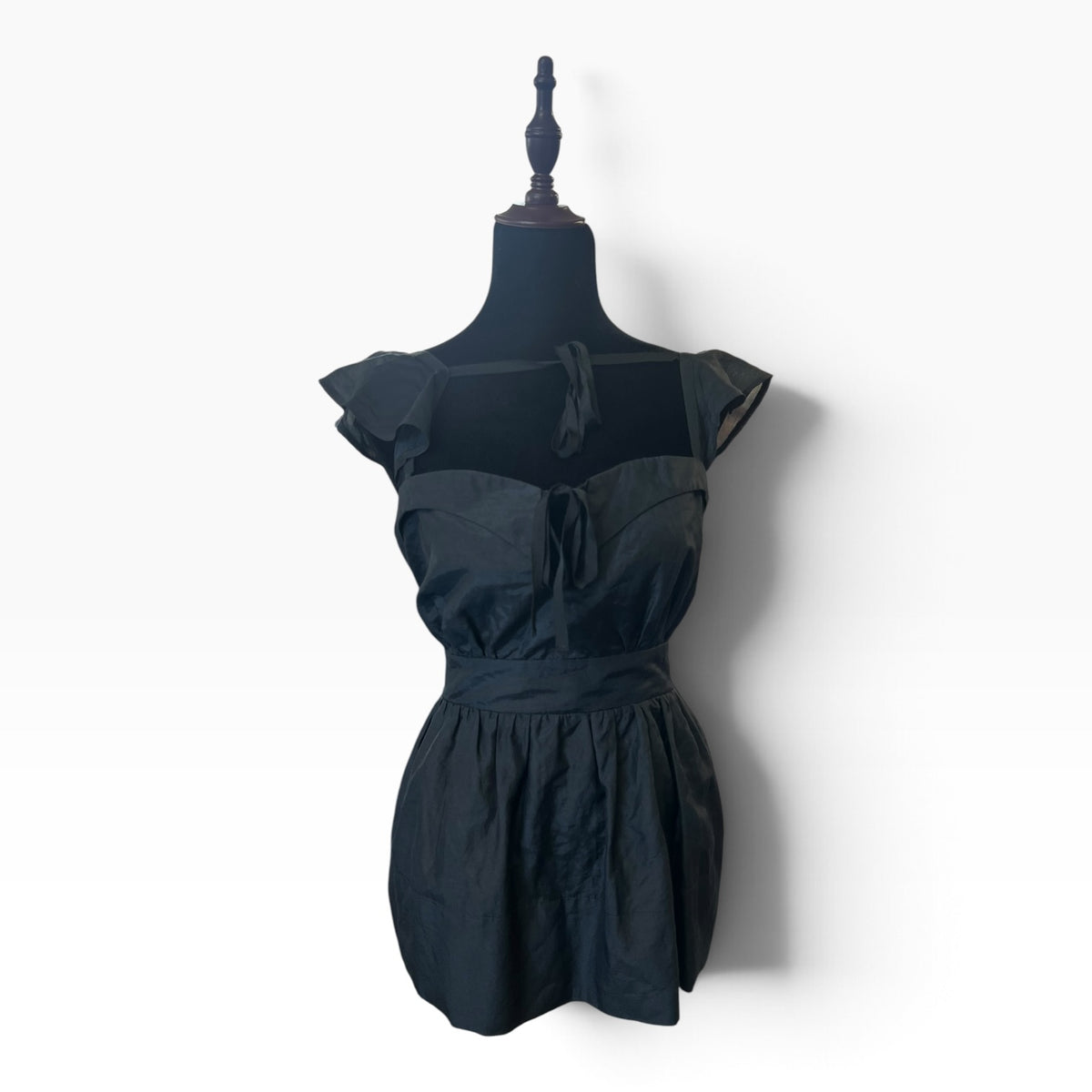 KITTEN DAMOUR BLACK SILK TOP | 14