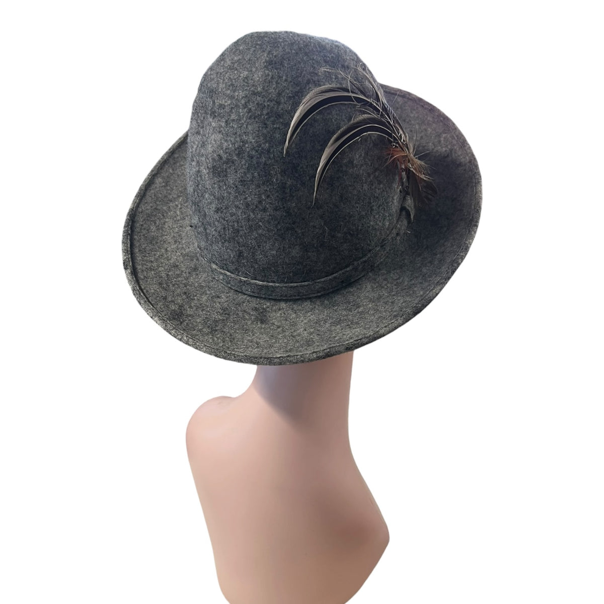 GREY GERMAN WOOL HAT