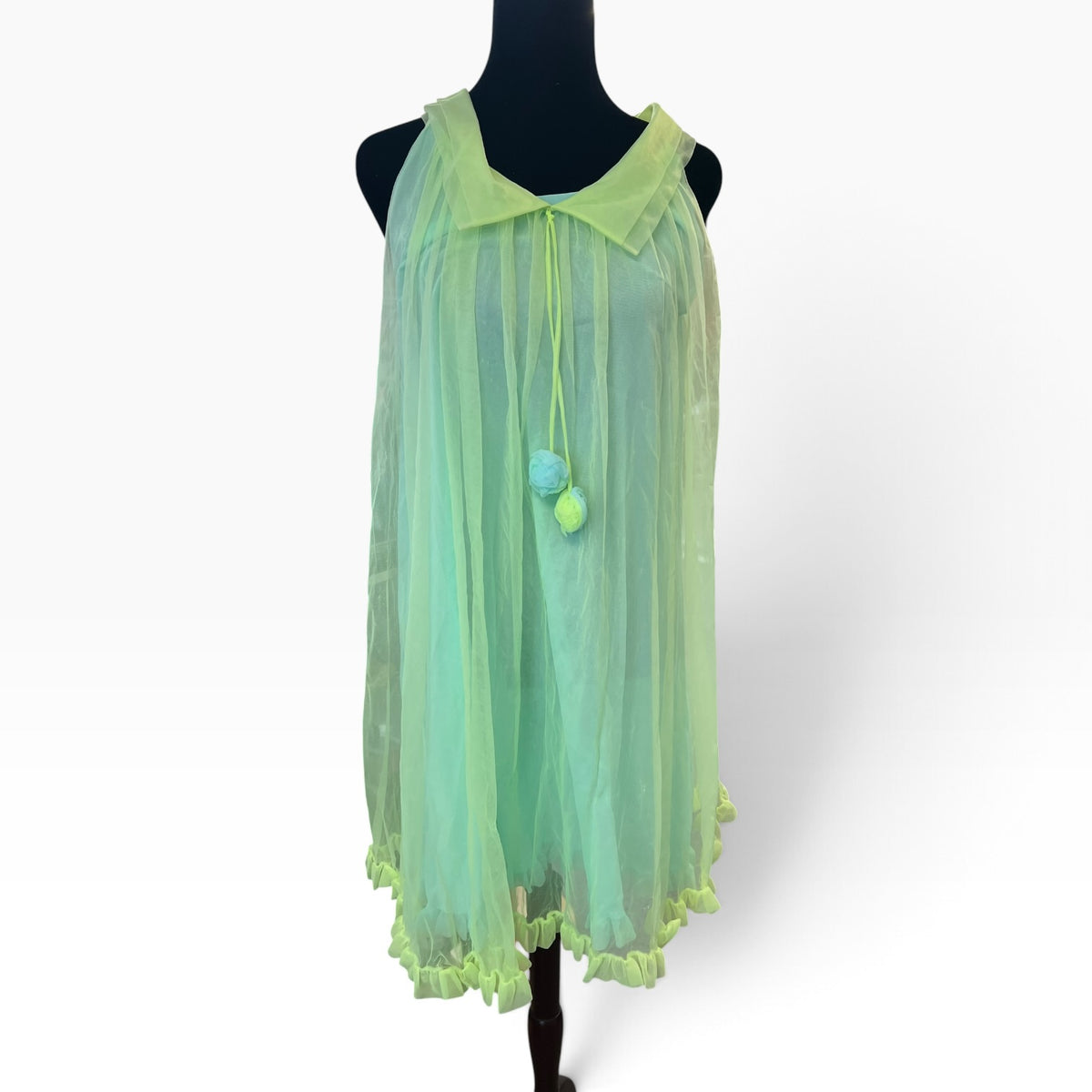 LADDALOC GREEN BABYDOLL NIGHTIE |14