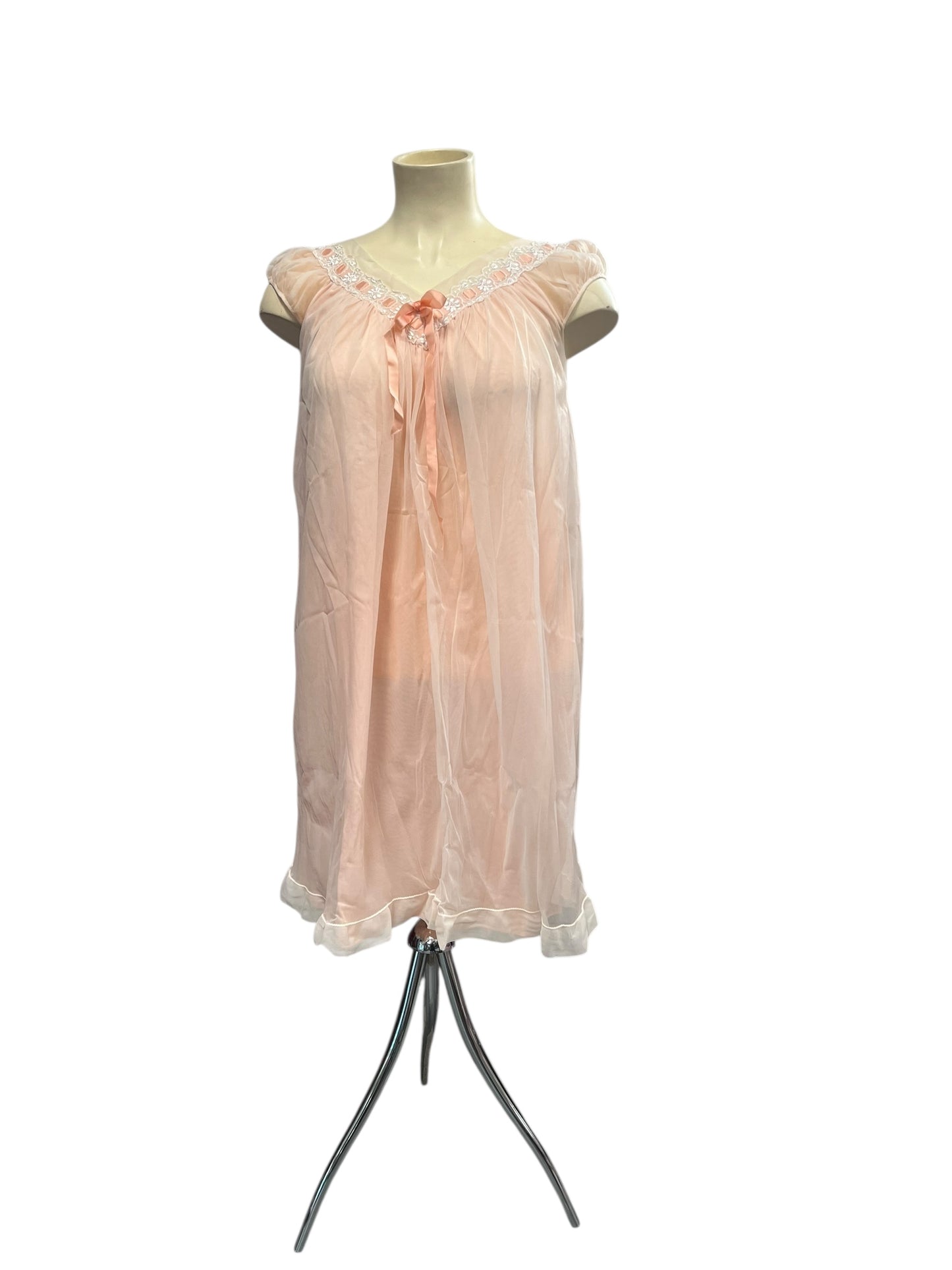 PEACH NYLON GOWN | 34/36