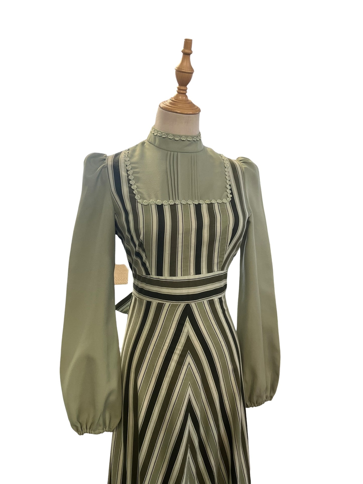 ESTELLE ROSE GREEN 70S DRESS | 8